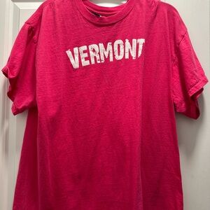 Vermont tee shirt Hot pink XL. Great condition